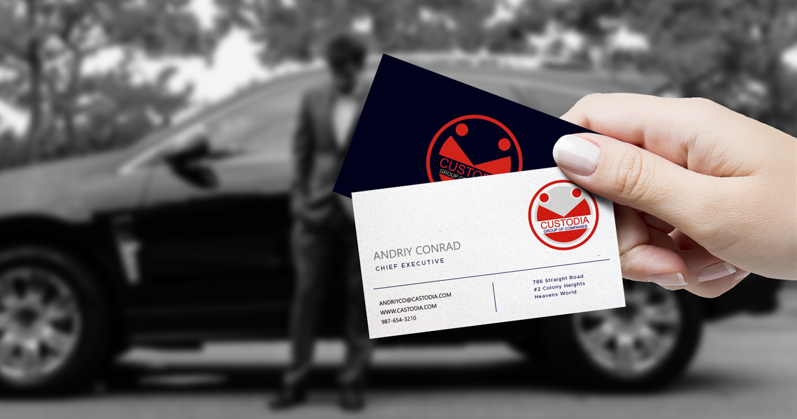 TOP Business Card Hand